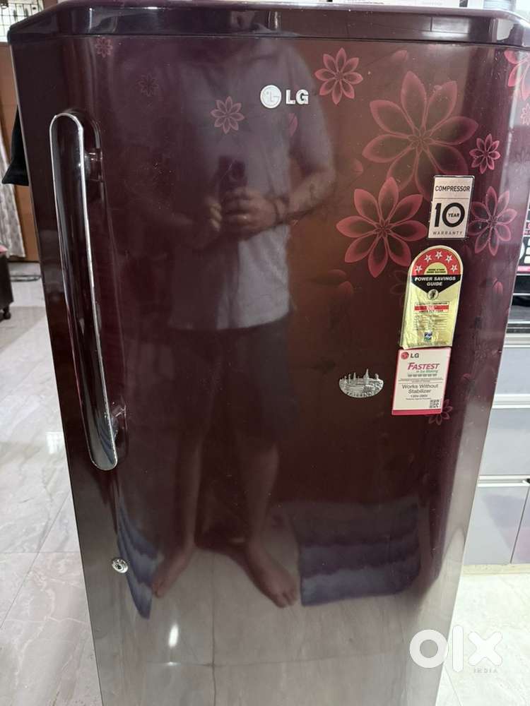 LG maroon colour 220 litre capacity fridge