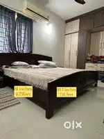 Super King Size Bed 81 inch x 85,7 inch with Side Drawer Set (2pcs)