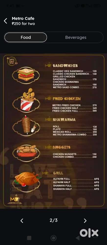 Pizza burger sandwich shake momos faluda biryani roll etc