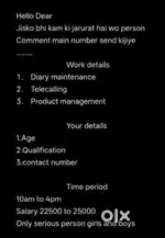 Dm me for work, only serious person