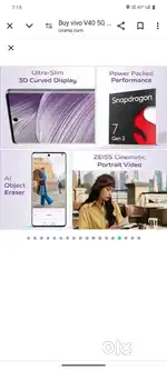 Vivo v40 with bill and box