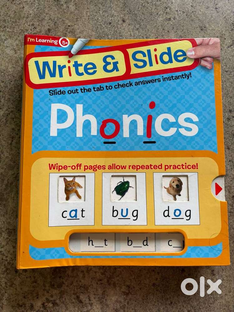 Phonics Write & Slide Book – Wipe-Clean, Reusable