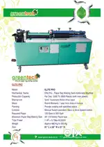 Paper bag machine semi automatic