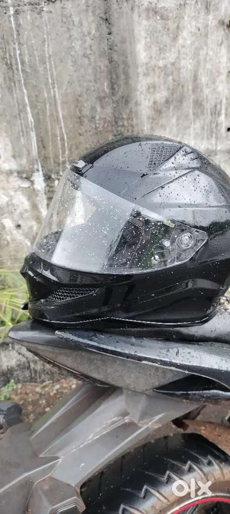 Only one Time Use Steel Bird glossy Black Helmet