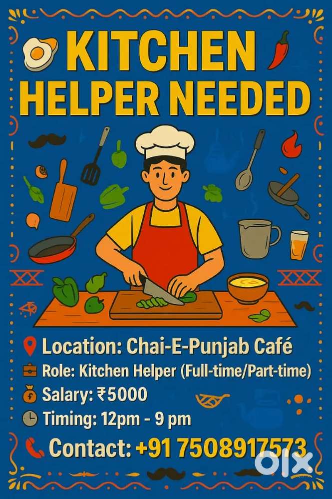 Kitchen Helper Needed
