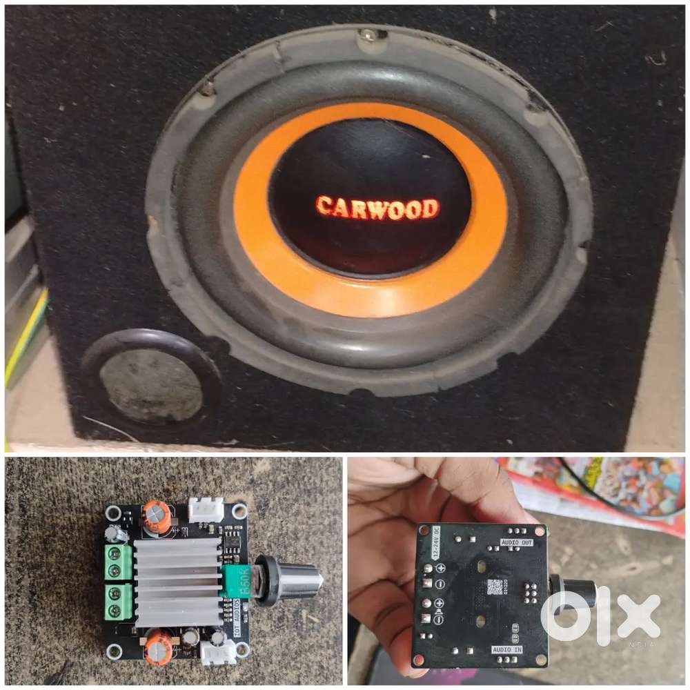 8 inch subwoofer+class d 100w sub amp