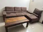 6 month old sofa set with centre table. 12,000 only