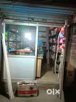 Electric shop with goods and furniture