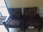 Wooden sofa set-5 seater(2 single chair+3-seater sofa)