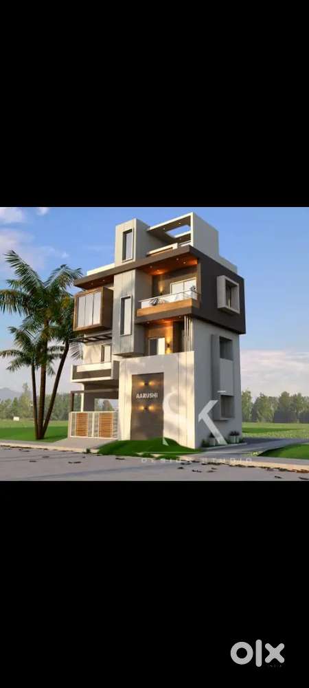 An independent corner plot house of 20*30 size duplex