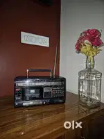 Two Vintage National Radios - RX C53D & C51D Antique Cassette Player