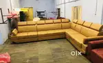 NEW LUXURY L TYPE  SOFA SET IN 8 SEATER AVAILABLE AT ZAM ZAM FURNITURE