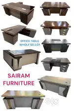 SAIRAM FURNITURE new executive office table with side table offer sale