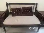 4 seater wooden sofa set