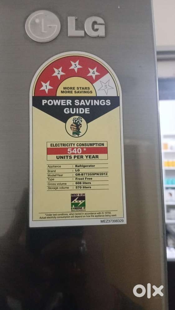 608 litres frost free lg refrigerator
