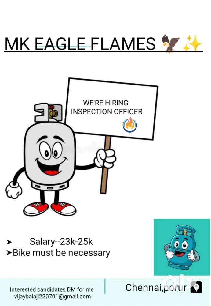 Inspection officer urgently needed (male)