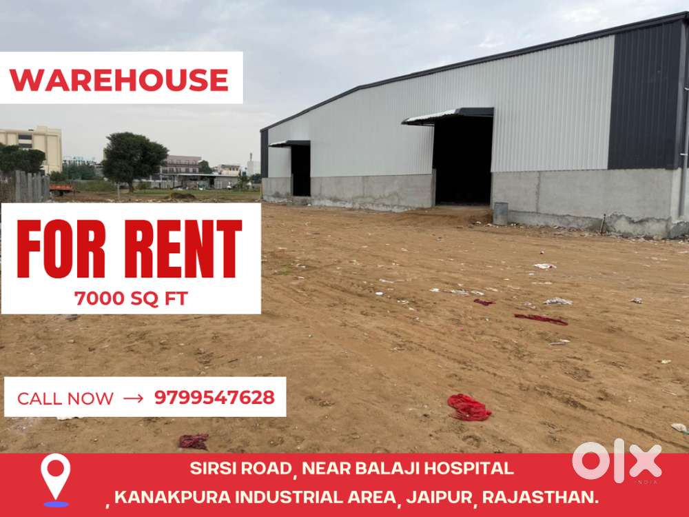 Warehouse for Rent – 7000 Sq Ft