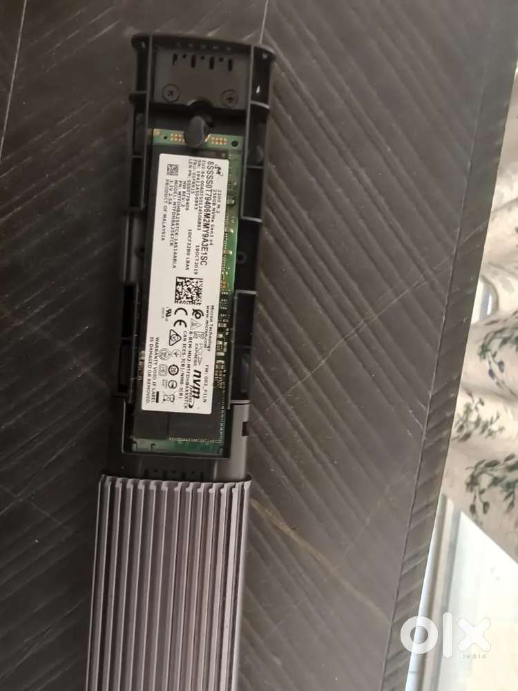 Nvme 256 ssd with external connector