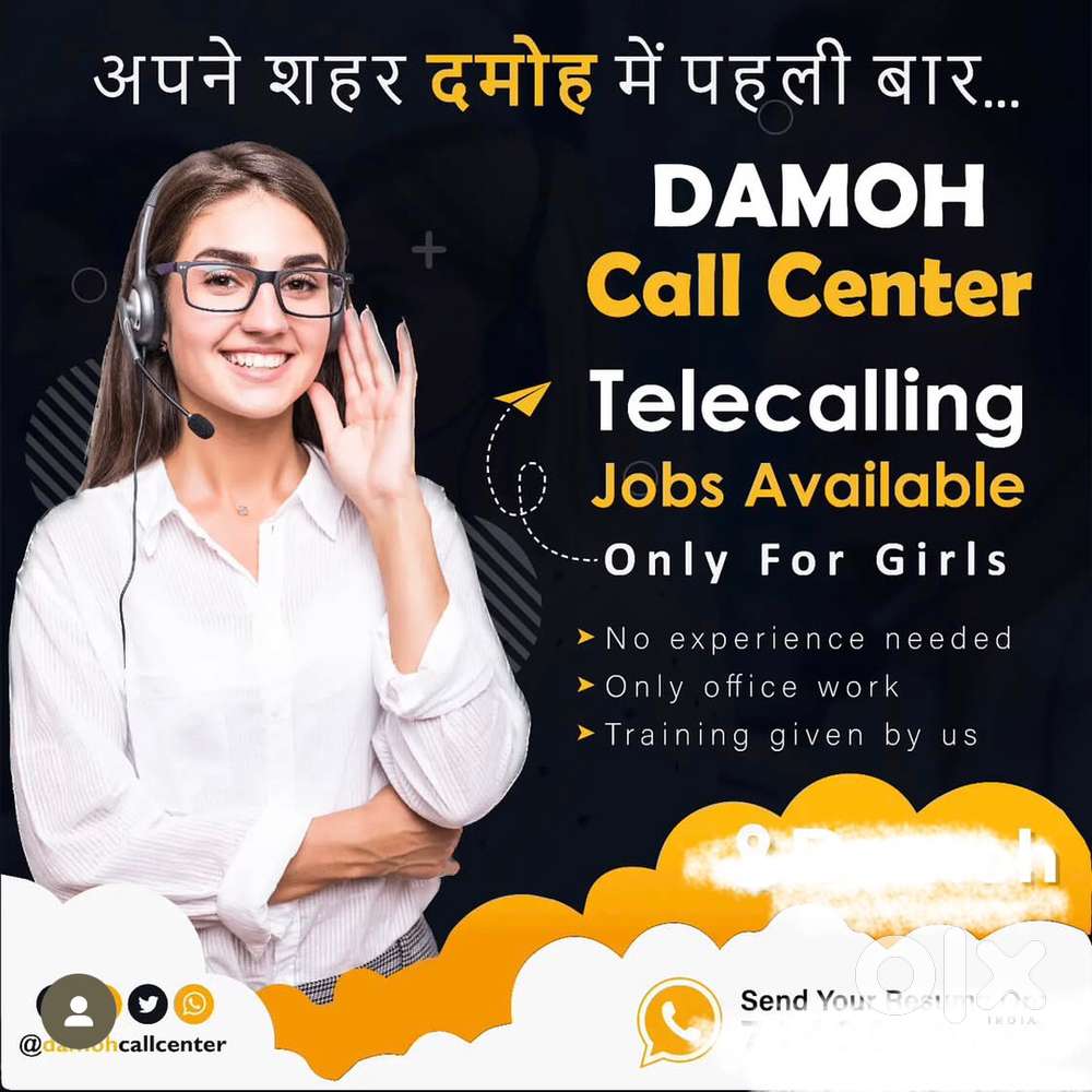 Call ki job ke liye girls and housewife ki need h male msg na kre