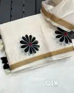 Hand painted kerala saree
