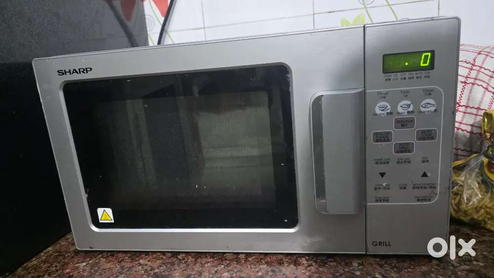 Sharp Microwave + Usha steam iron press