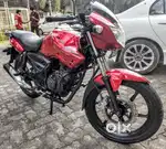 TVS Apache RTR 160 HyperEdge dual disc red