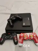 PS4 Slim 1TB with 3 Controllers + Hard Disk