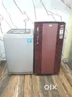 Lg turbodrum washing machine & Videocon flower model refrigerator*/*