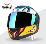 FOROLY Original Royal Enfield Helmet (Black) Motorbike Helmet (cod)avl