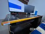 Computer table with locker