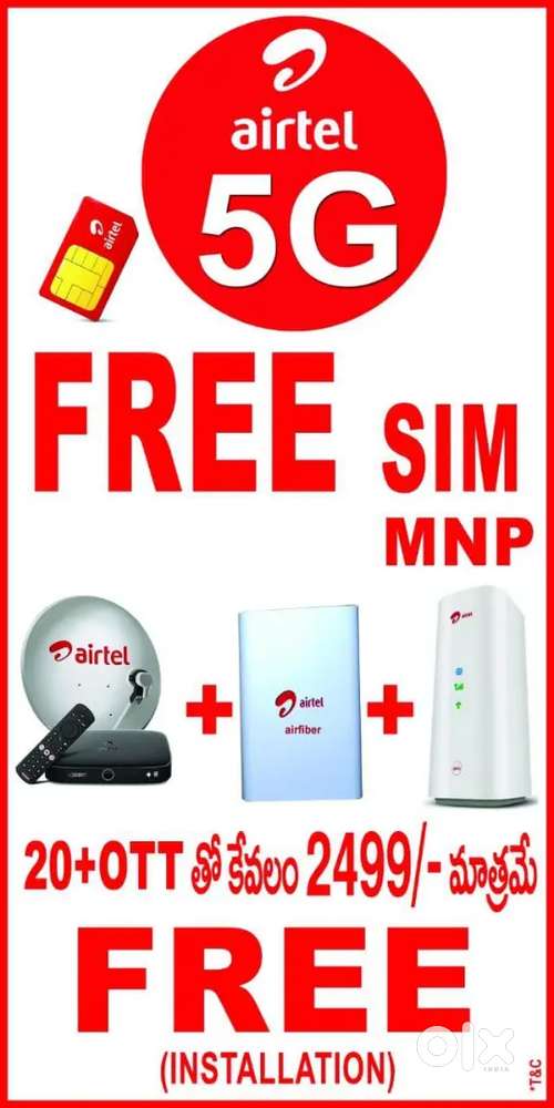 Airtel AIR Fiber 2499/-only