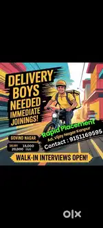 Requirement for Delivery Boys
