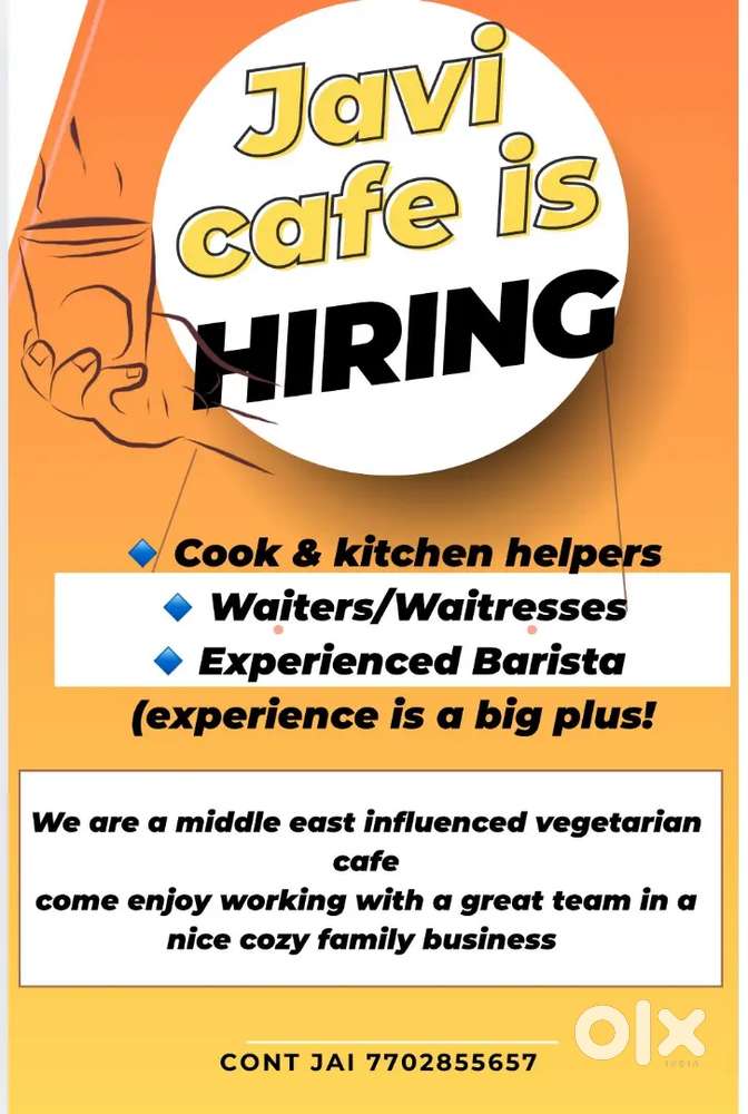 Head Chef, Barista and Helpers