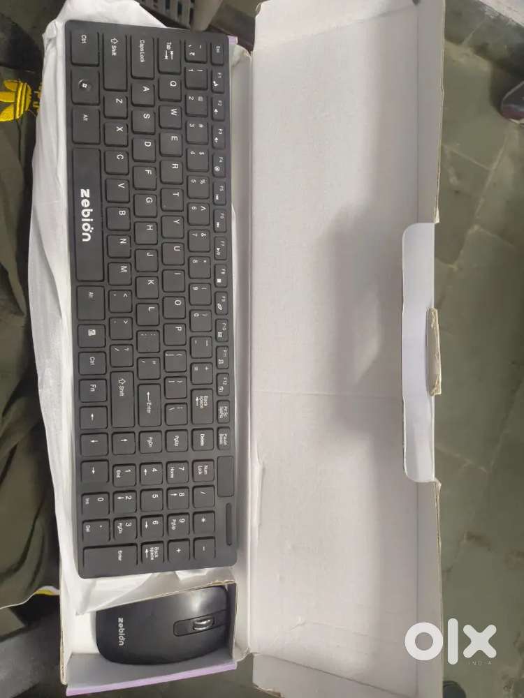 Zebion Wireless Keyboard & Mouse Combo – 1000 DPI  10m Range  Lbl..
