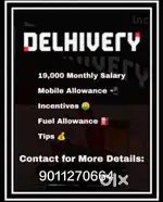 Wanted delivery boy and girl for all Goa