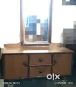 Dressing table with mirror.