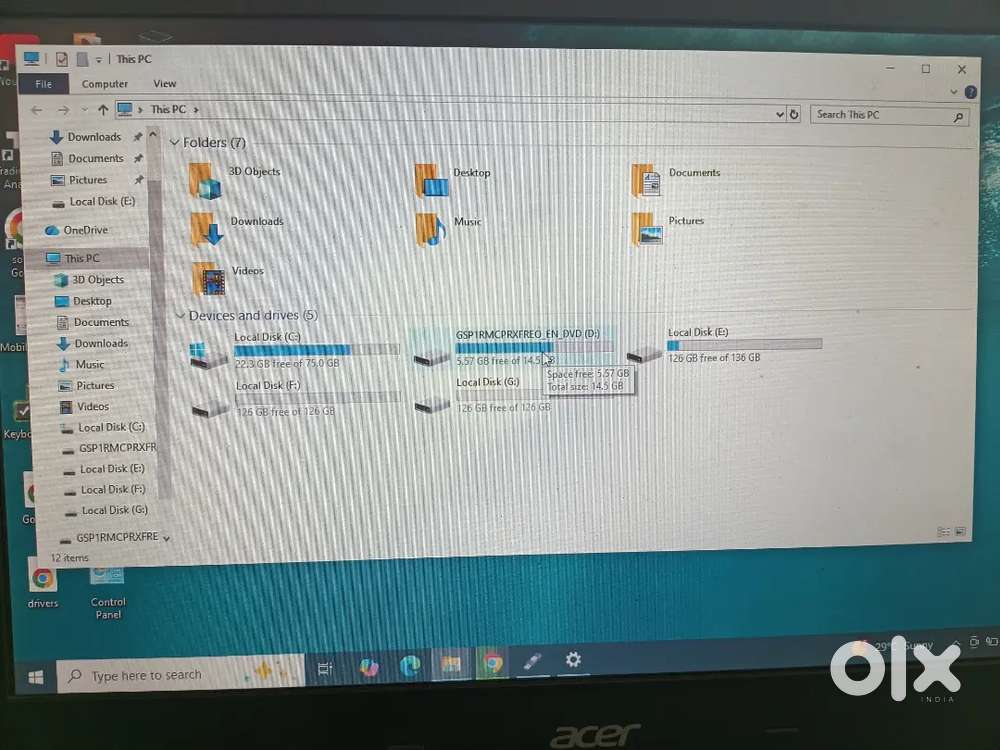 I5 laptop 500 GB hard disk 4 GB RAM good condition