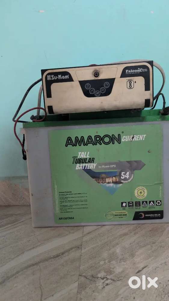 Amron 160ah battery with 900ba sukam inverter