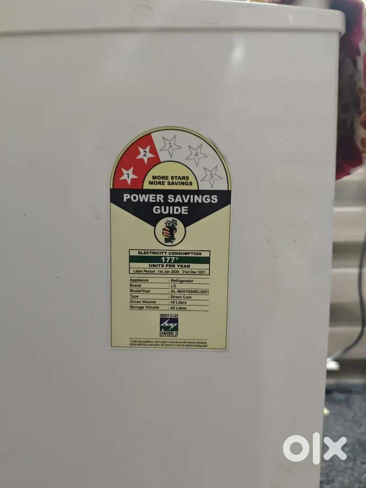 LG REFRIGERATOR 45liters 2STAR