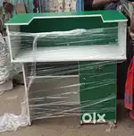 Green and white reception table brand new