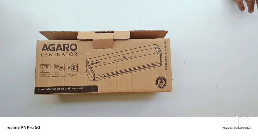 Agaro Laminator Machine-Brand New Sealed Box A4 Size 1 Year warranty