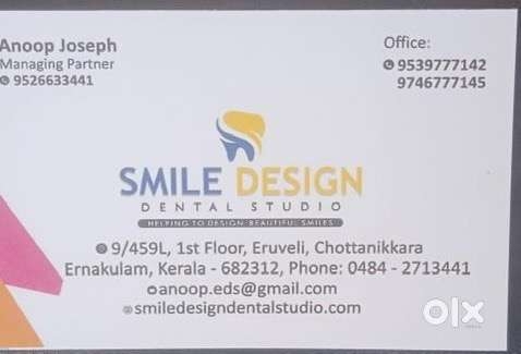 Marketing Executive in a dental lab at Chottanikkara, Eruveli