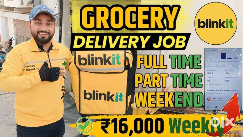 Blinkit Delevery boy job