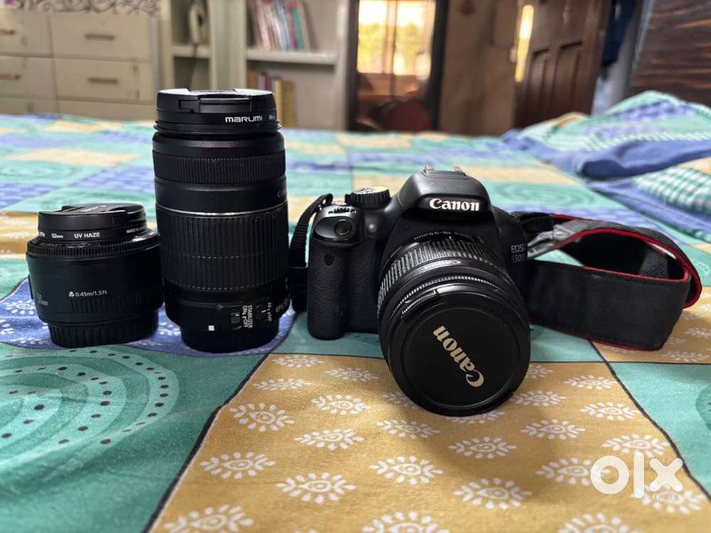 Canon DSLR Camera with 3 lenses excellent condition