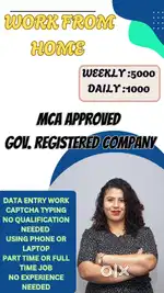 DATA ENTRY WORKS ( WORK FROM HOME)