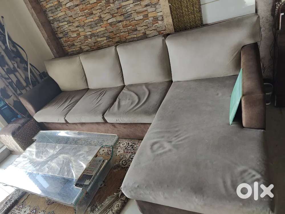 3 seater sofa with L sofa