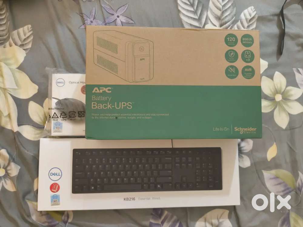 Backup UPS, Dell Keyboard, Dell Mouse