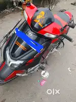 Vehicle in new condition black red with all aceessories