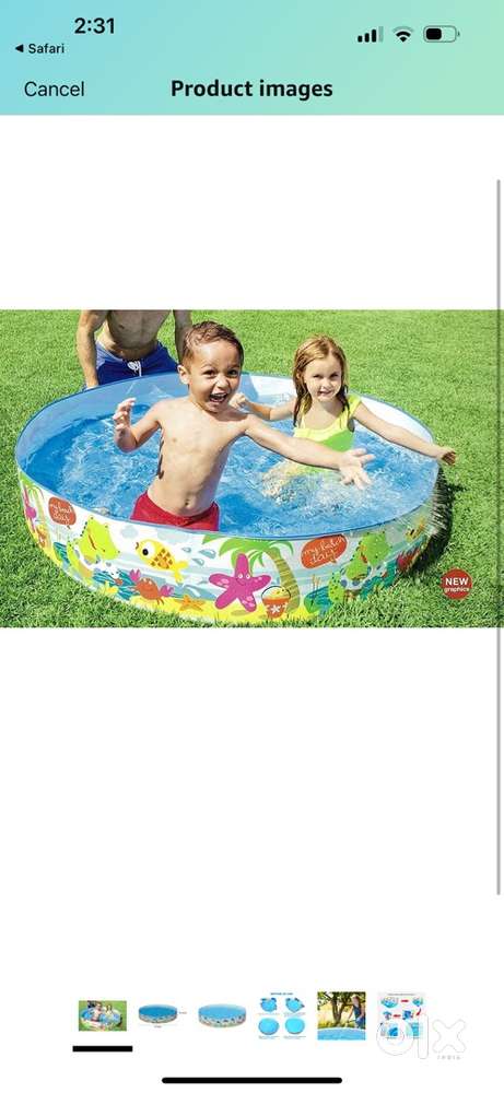 Swimming pool kids and T shirts