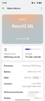 Oppo reno 12pro 5g